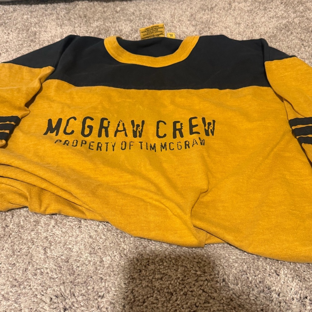 Yellow and Black McGraw Crew Sweatshirt